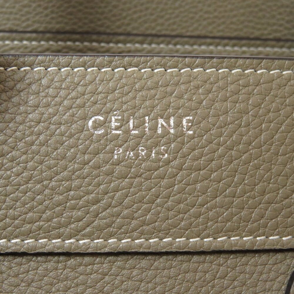 Celine Luggage 2way Leather Handbag Calfskin - Picture 8 of 11